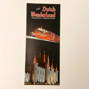 Vintage Dutch Wonderland Lancaster Pennsylvania Travel  Brochure Souvenir